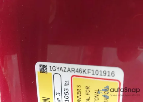 2019 Cadillac Xt4 Luxury z USA, uszkodzony, nr VIN 1GYAZAR46KF101916